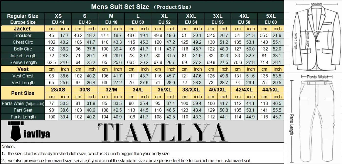 2 Pieces Mens Suit Flat Notch Lapel Tuxedos For Wedding (Blazer Pants)