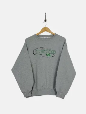 90's New York Jets NFL Embroidered Vintage Sweatshirt Size M