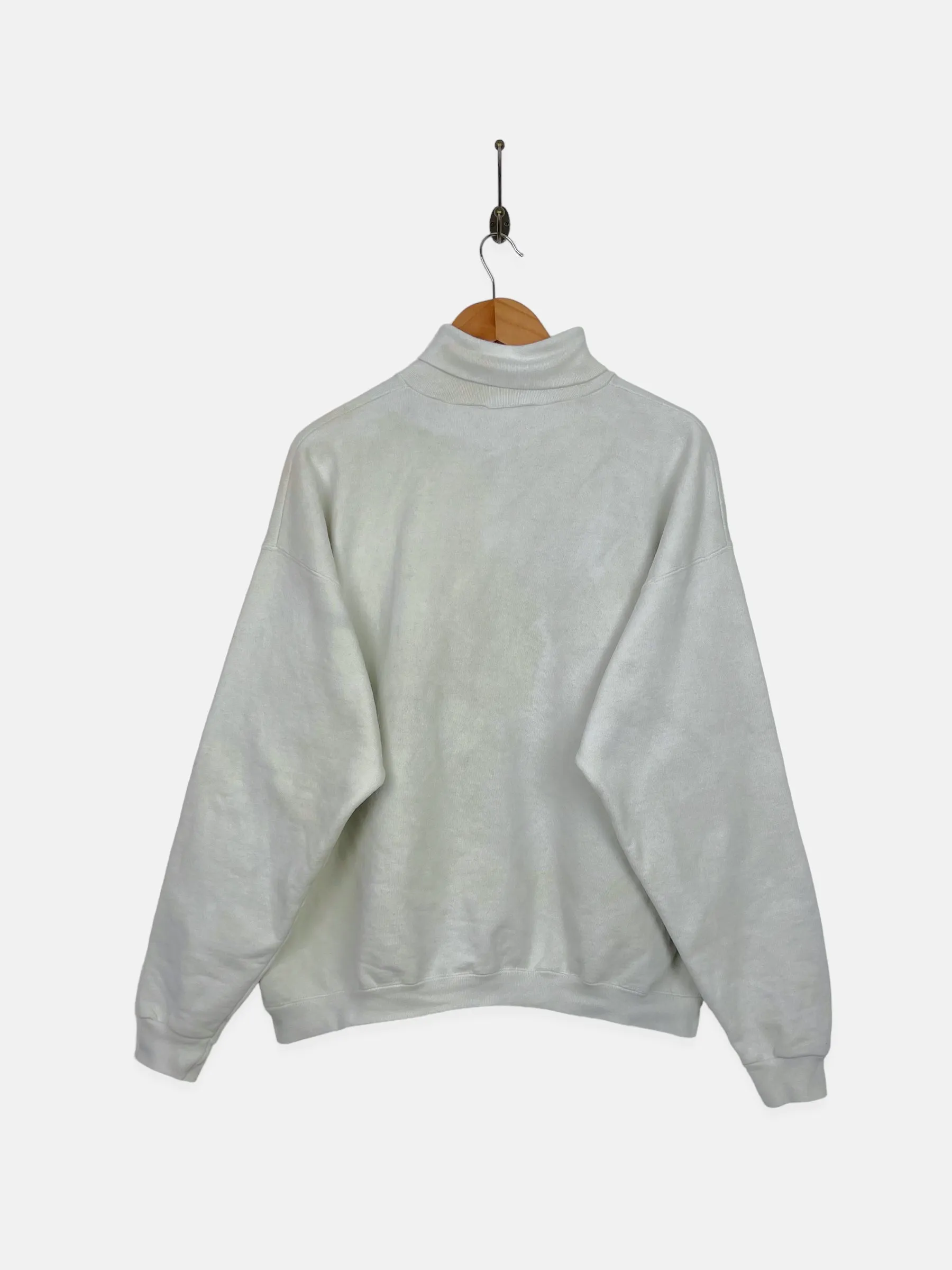 90's Pittsburgh Penguins NHL USA Made Vintage Turtle-Neck Sweatshirt Size M