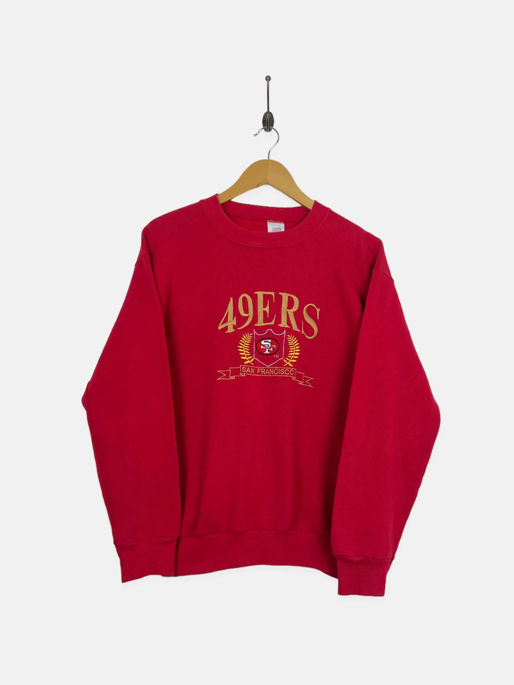 90's San Francisco 49ers NFL USA Made Embroidered Vintage Sweatshirt Size 8