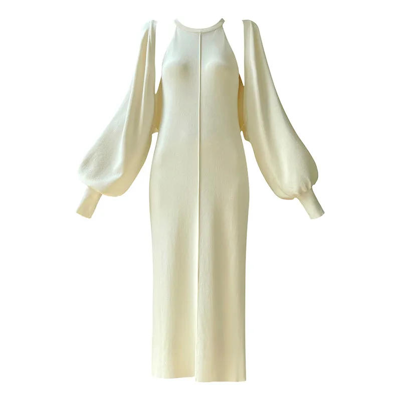 Aconiconi| Knitted dress  suit    classic shawl versatile cardigan - Paris