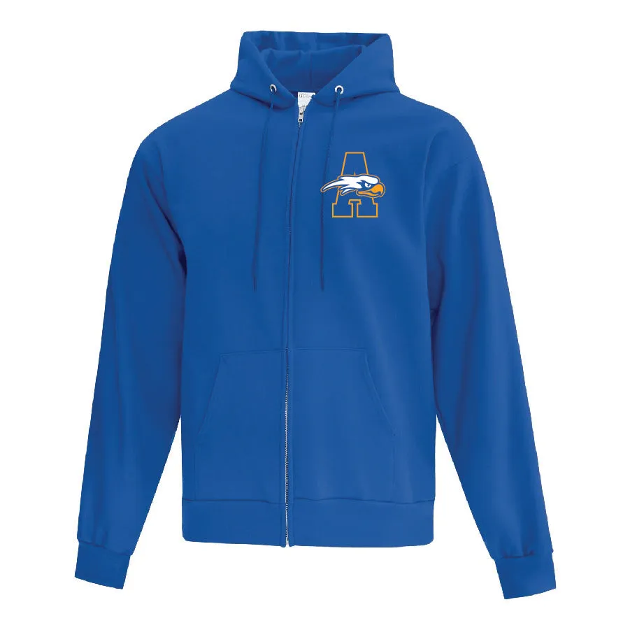 AMS Outline A Unisex Left Chest Zip Hoodie (T5F2600)