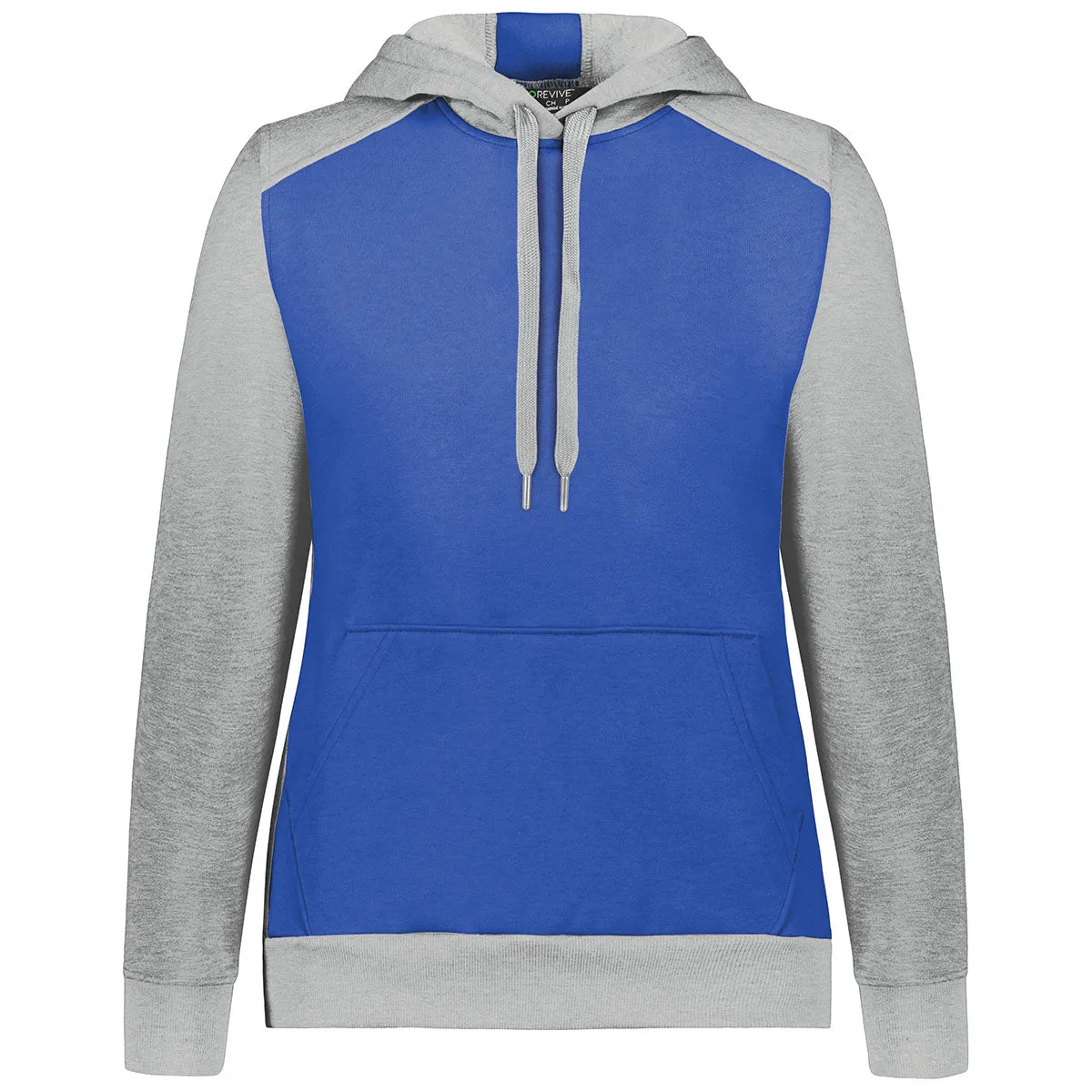 Augusta Sportswear Women's Royal/Grey Heather Three-Season Fleece Pullover Hoodie