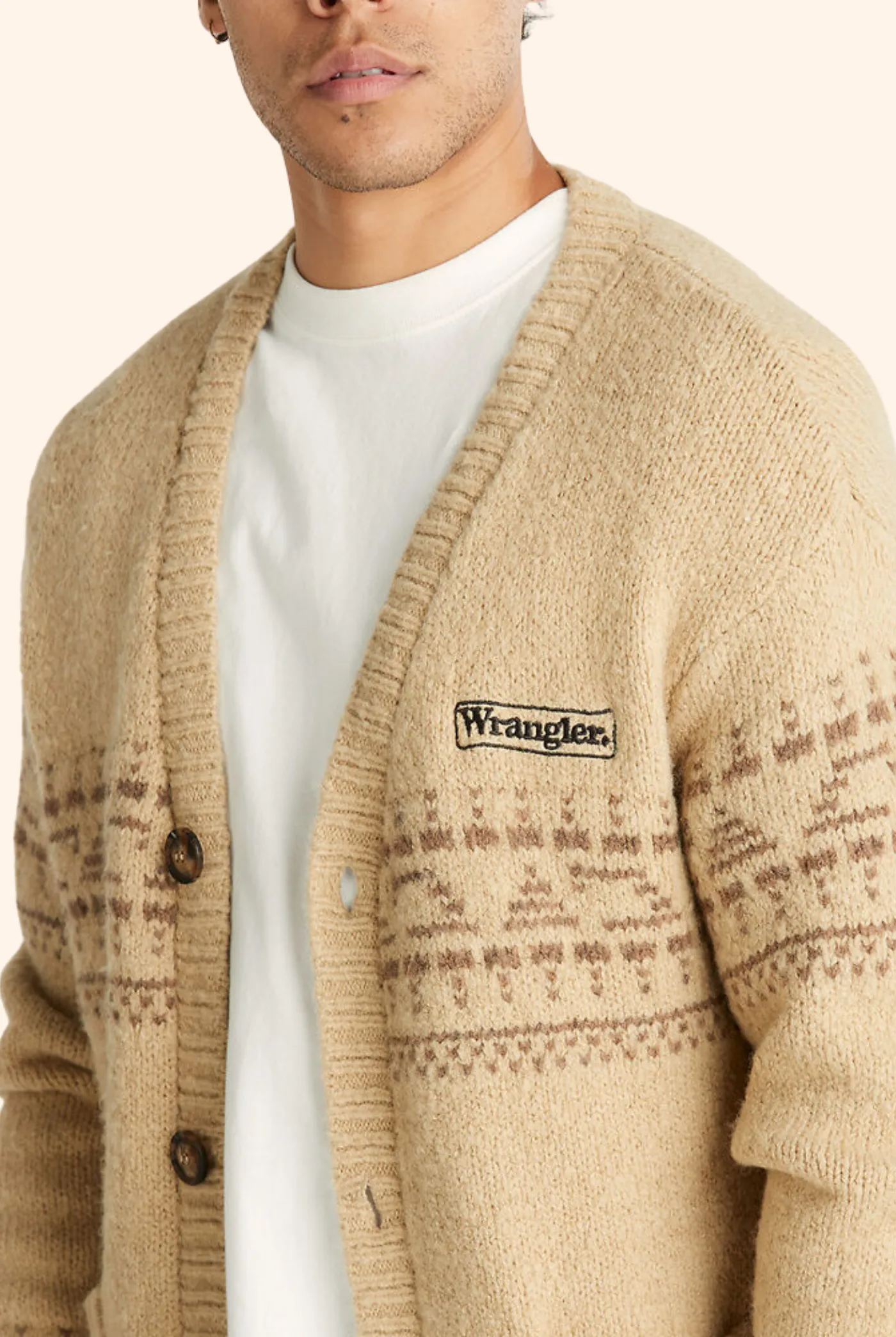 Beach Knit Cardigan Sand Dune
