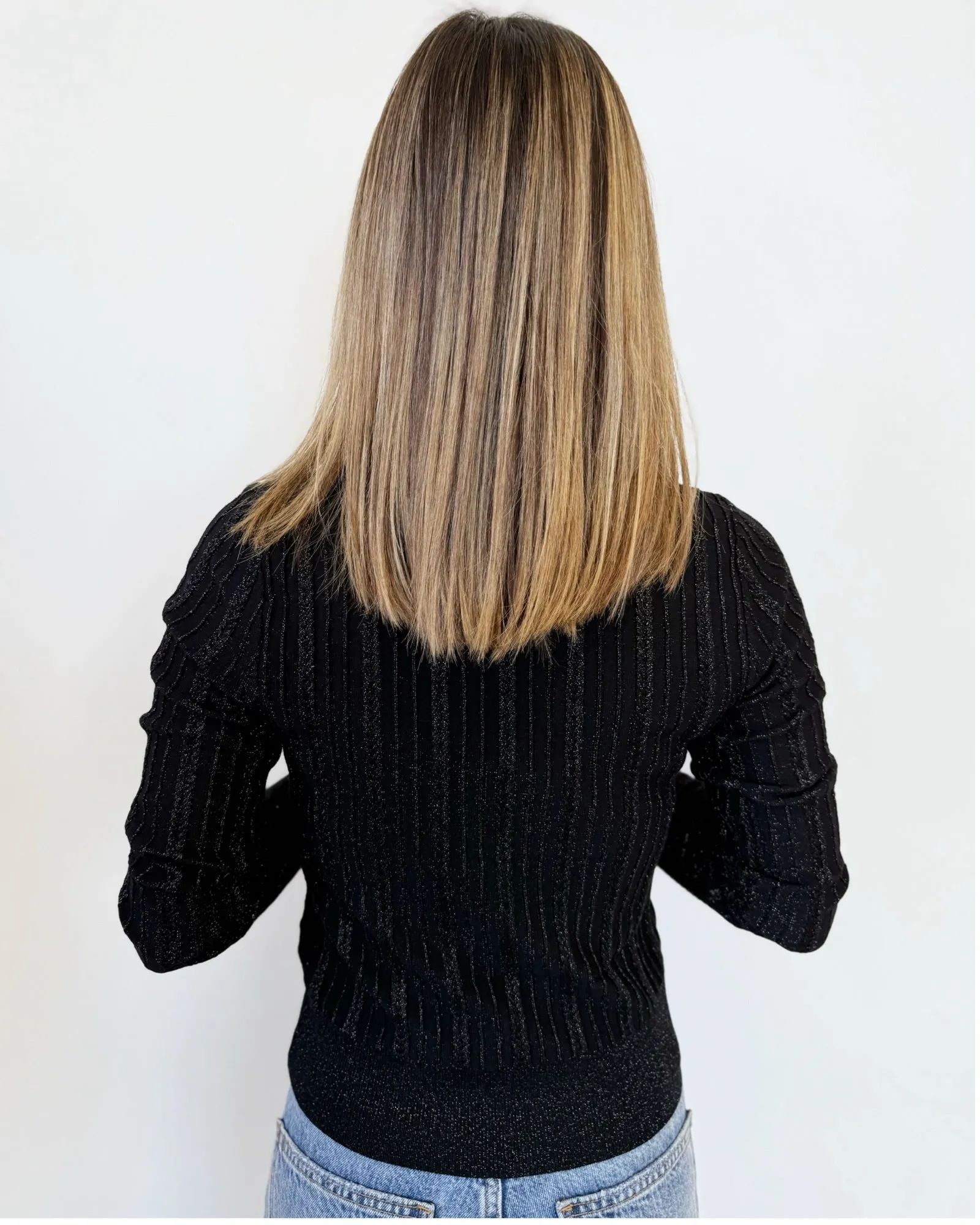Beatrix Long Sleeve Textured Knit Top