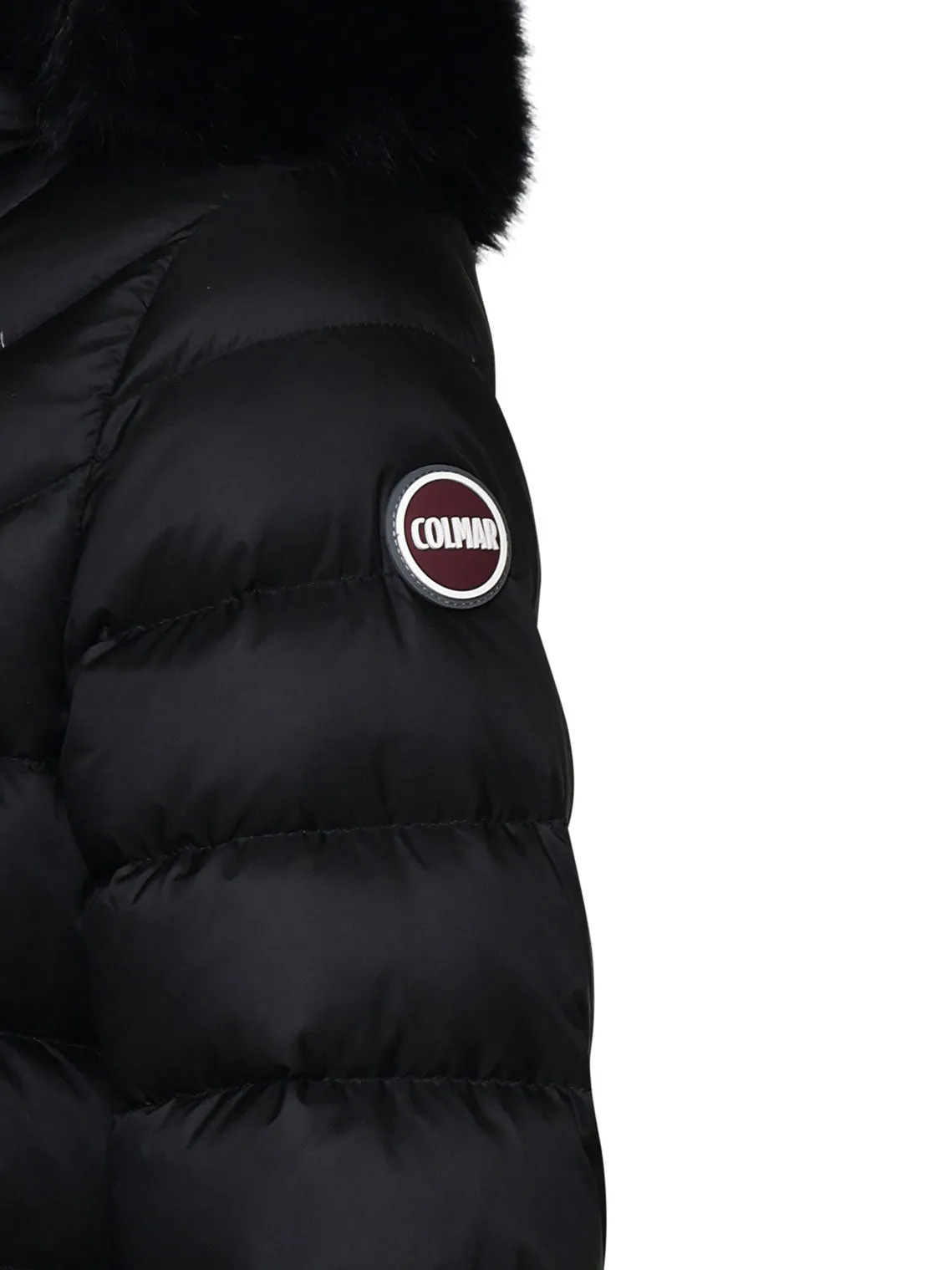 Black Long Padded Jacket with Hood
