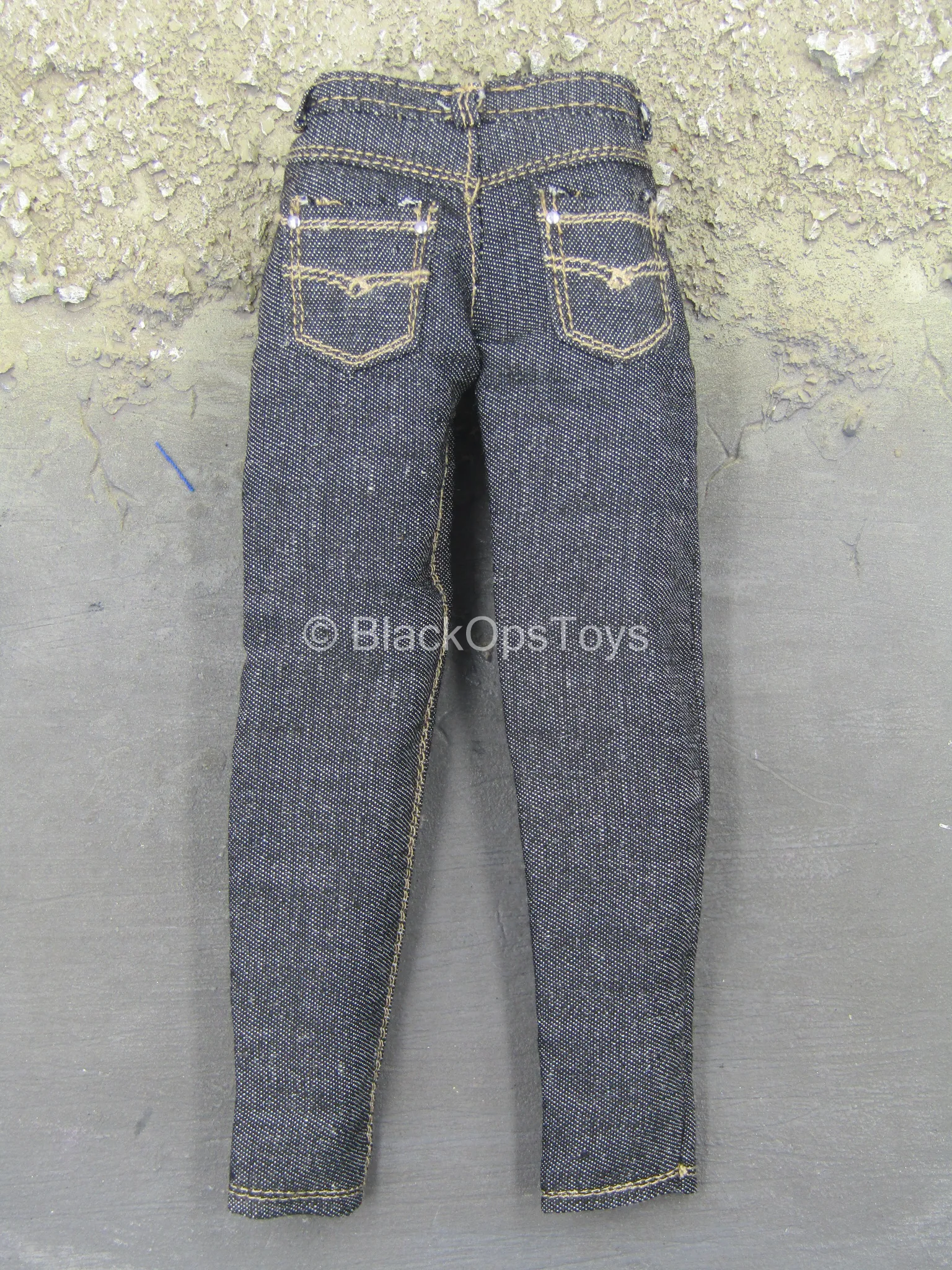 Blue Plaid Shirt w/Grey Denim Like Pants