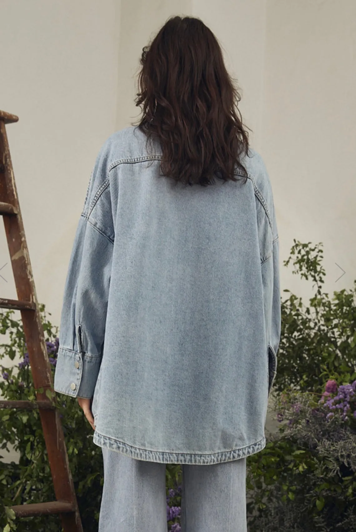 Bohemian Traders Oversized Shirt Denim Ice Blue