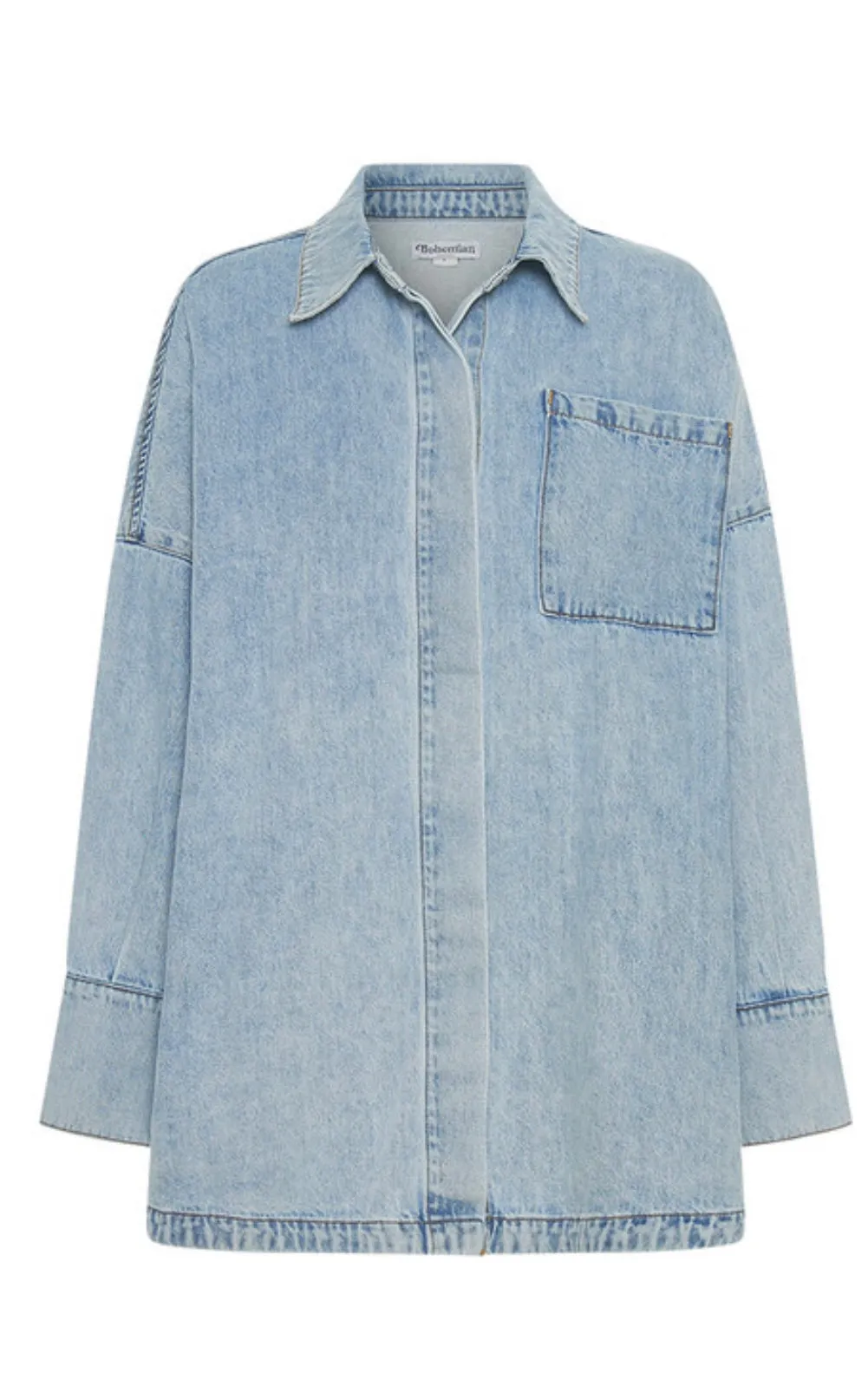 Bohemian Traders Oversized Shirt Denim Ice Blue