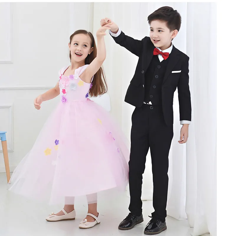 Boys suits for weddings costume Kids tuexdo Children Clothing Set Blazers