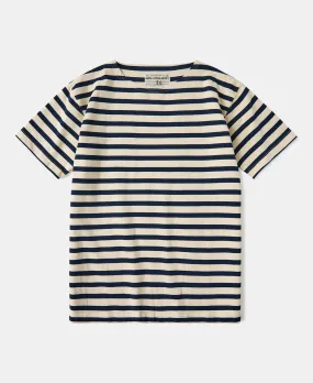 Breton Stripe T-Shirt - Apricot/Navy