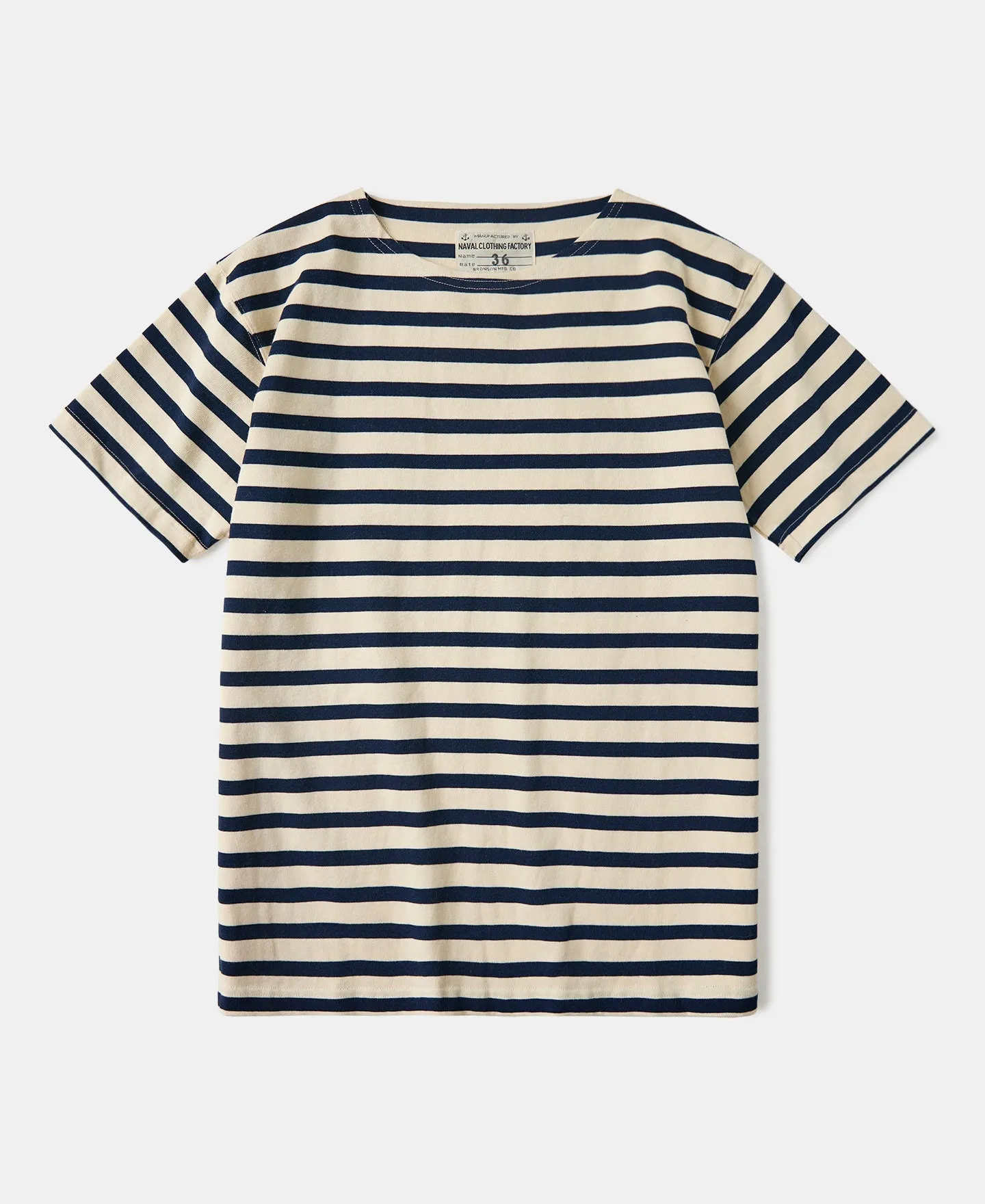 Breton Stripe T-Shirt - Apricot/Navy