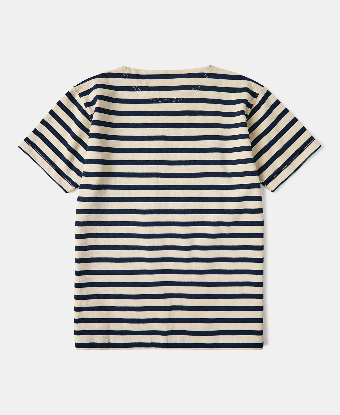 Breton Stripe T-Shirt - Apricot/Navy
