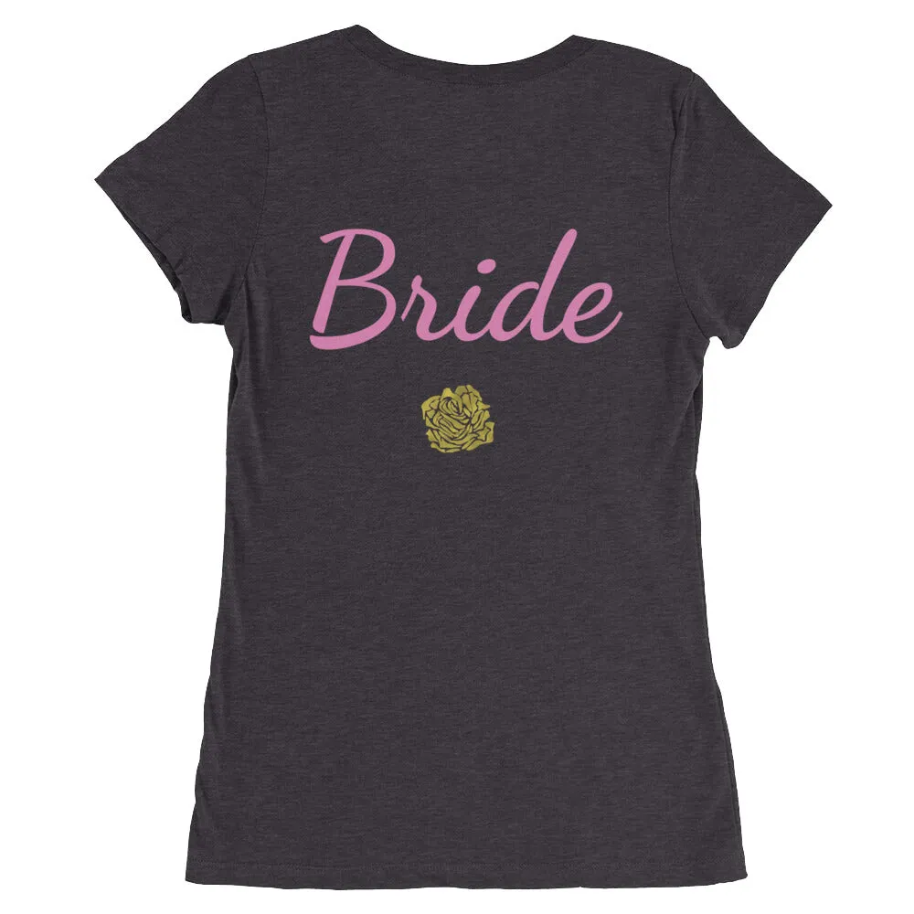 Bride/ Customizable Text Shirt, Women's Tee, Premium Ladies' Short Sleeve T-Shirt (US Size: S-2XL)