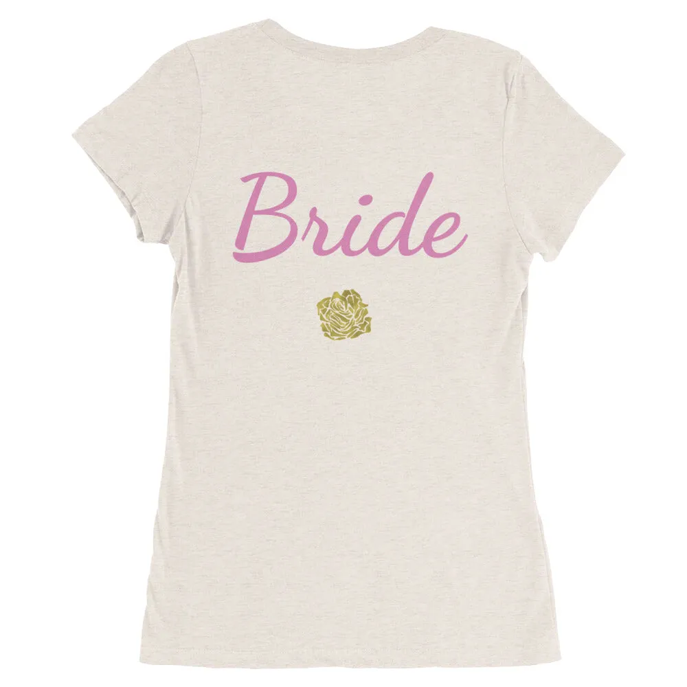 Bride/ Customizable Text Shirt, Women's Tee, Premium Ladies' Short Sleeve T-Shirt (US Size: S-2XL)