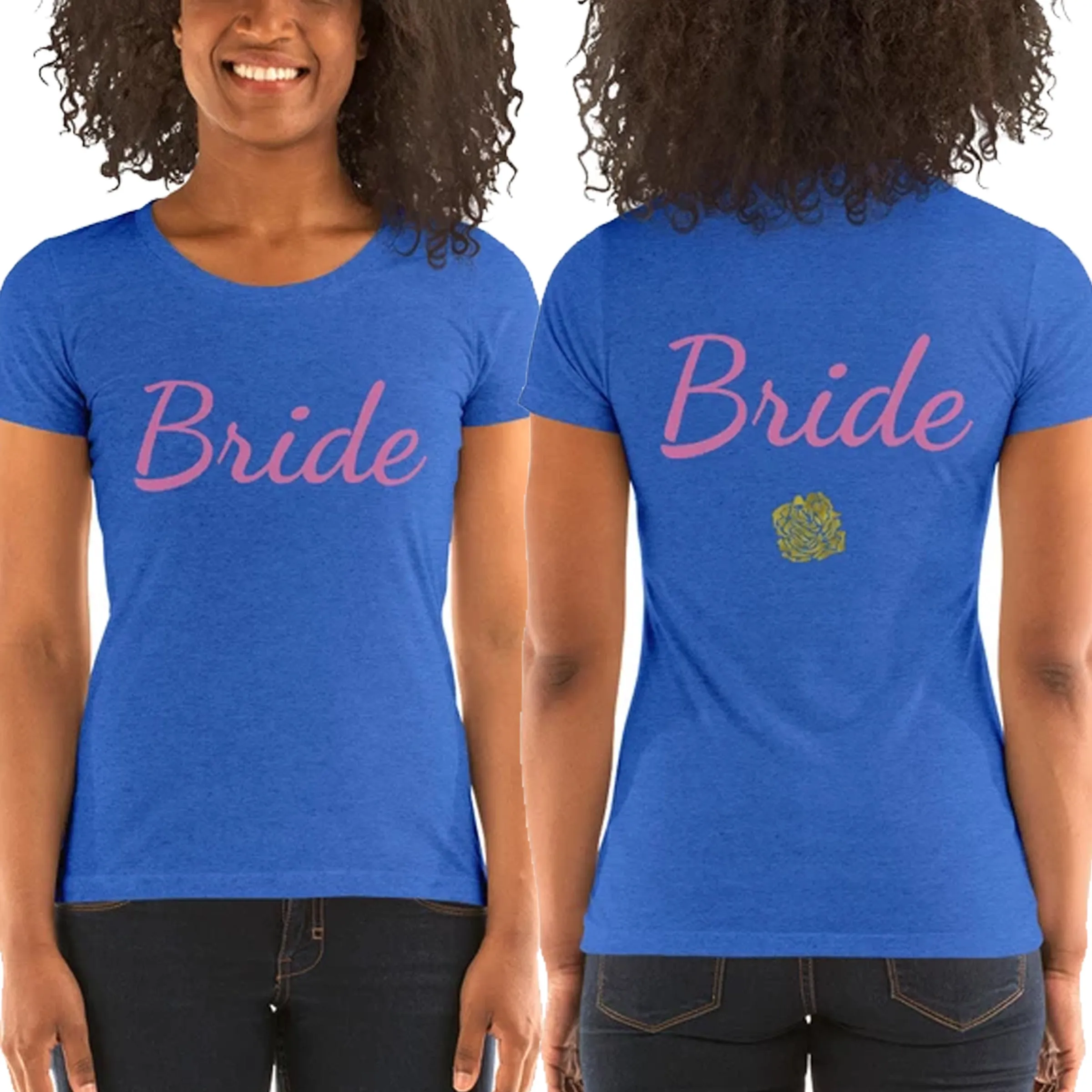 Bride/ Customizable Text Shirt, Women's Tee, Premium Ladies' Short Sleeve T-Shirt (US Size: S-2XL)
