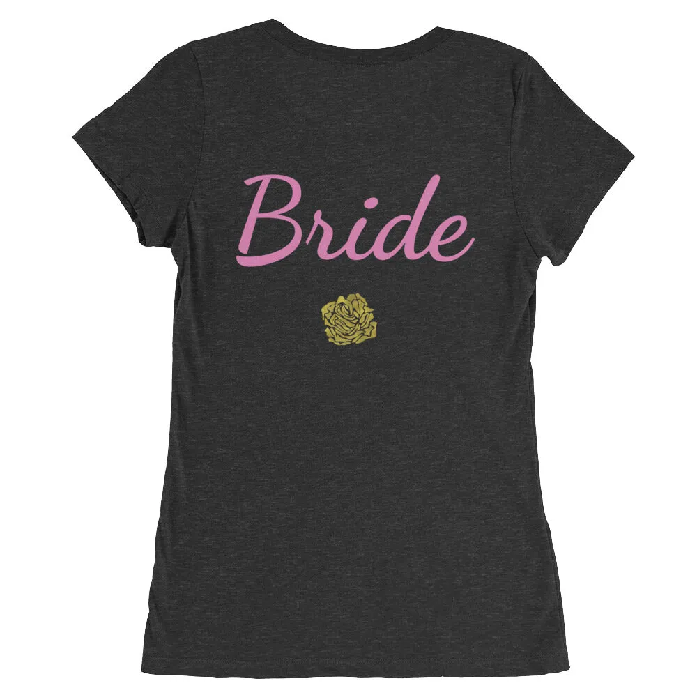 Bride/ Customizable Text Shirt, Women's Tee, Premium Ladies' Short Sleeve T-Shirt (US Size: S-2XL)