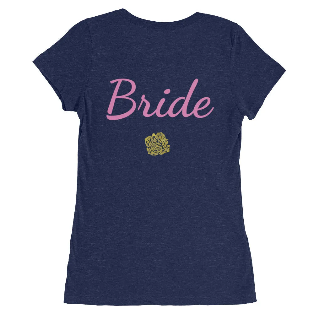 Bride/ Customizable Text Shirt, Women's Tee, Premium Ladies' Short Sleeve T-Shirt (US Size: S-2XL)
