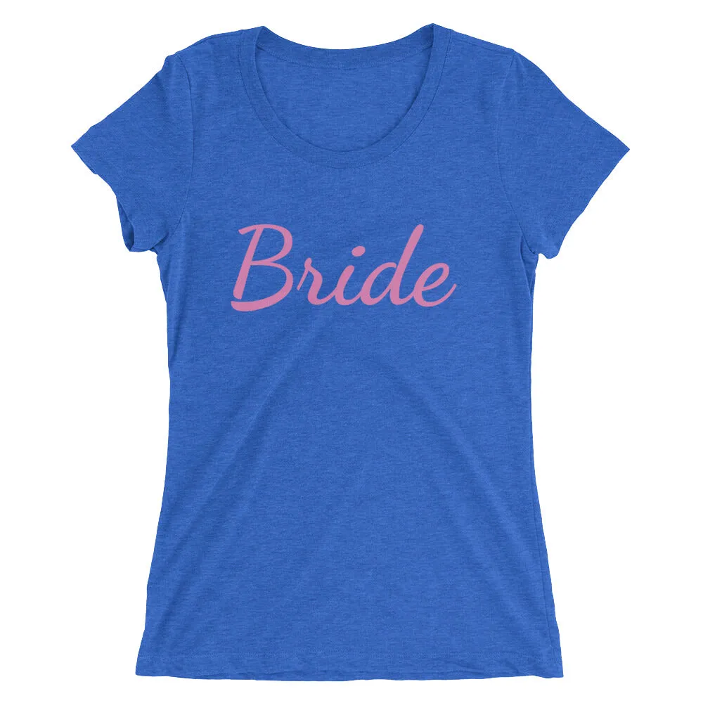 Bride/ Customizable Text Shirt, Women's Tee, Premium Ladies' Short Sleeve T-Shirt (US Size: S-2XL)