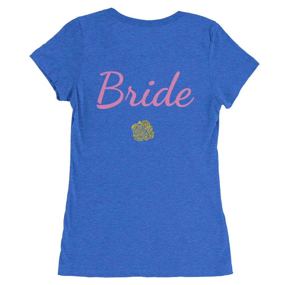 Bride/ Customizable Text Shirt, Women's Tee, Premium Ladies' Short Sleeve T-Shirt (US Size: S-2XL)