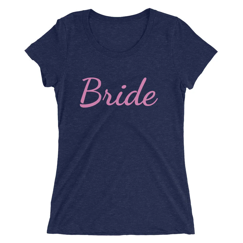 Bride/ Customizable Text Shirt, Women's Tee, Premium Ladies' Short Sleeve T-Shirt (US Size: S-2XL)