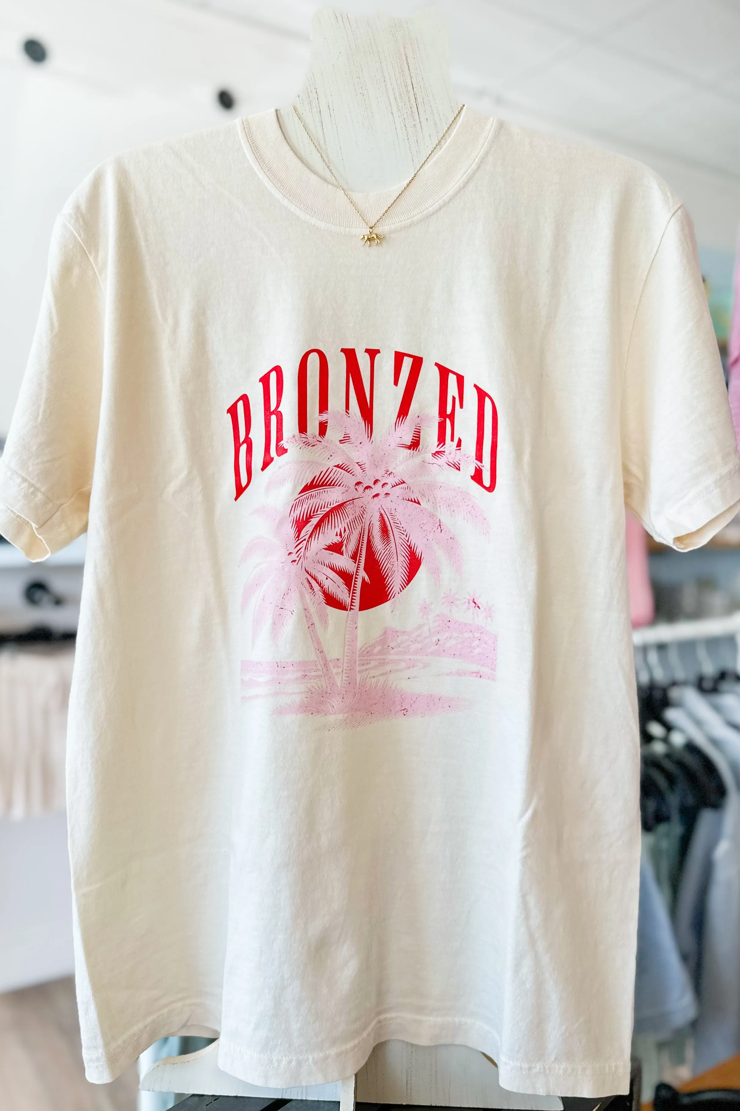 Bronzed Graphic Tee Cream