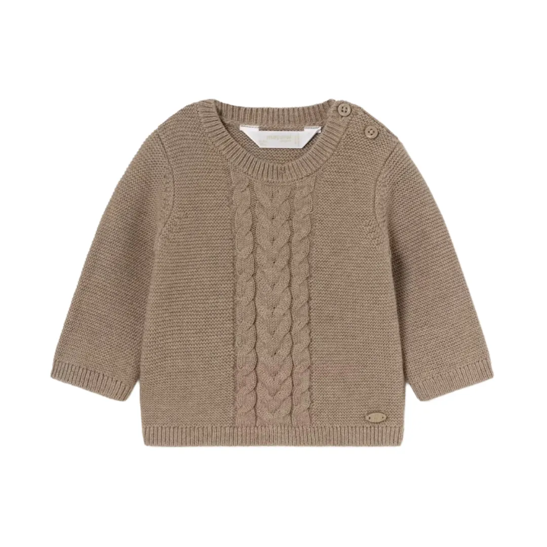 Brown Textured Sweater