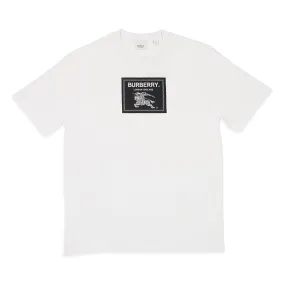 BURBERRY HORSE GRAPHIC WHITE T-SHIRT