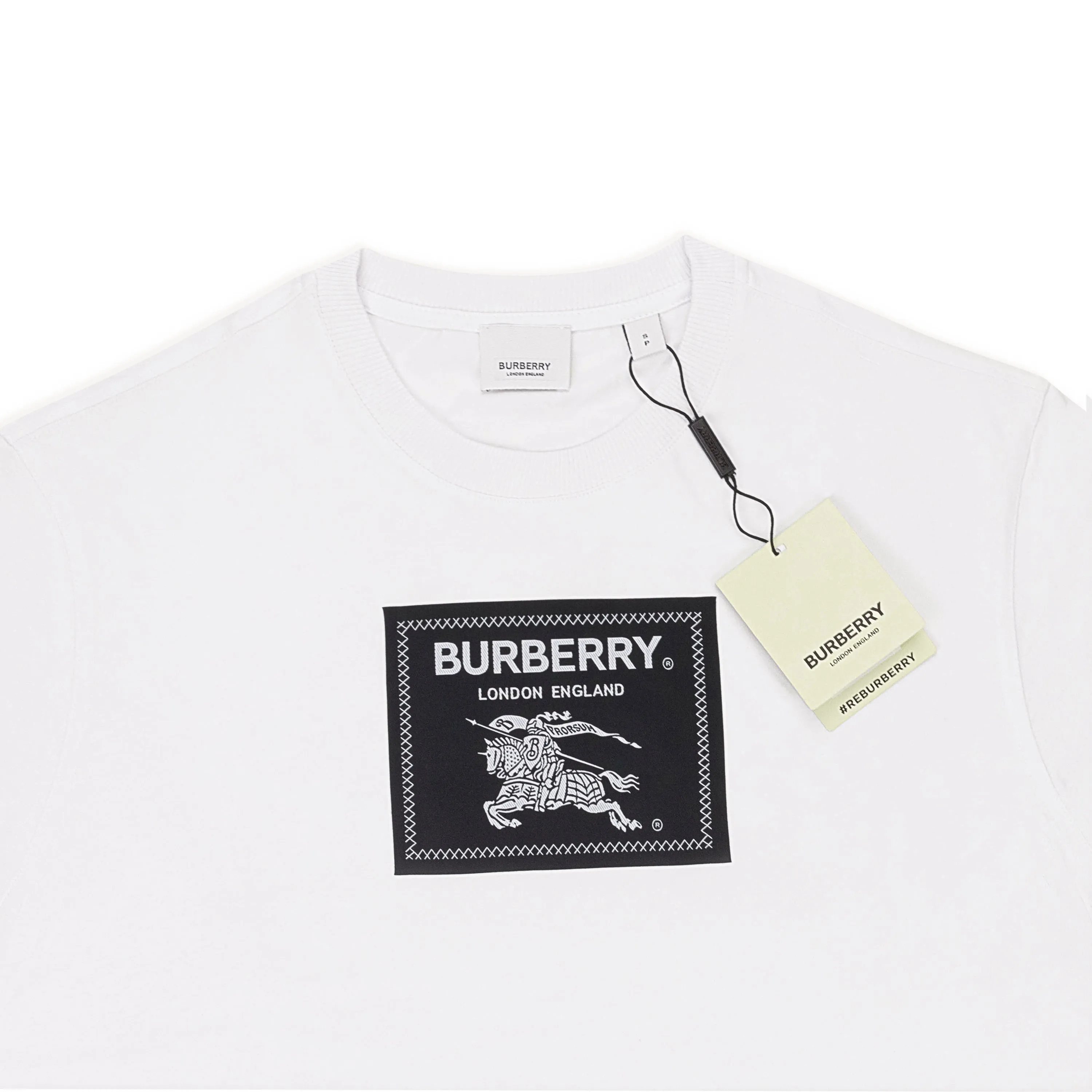 BURBERRY HORSE GRAPHIC WHITE T-SHIRT
