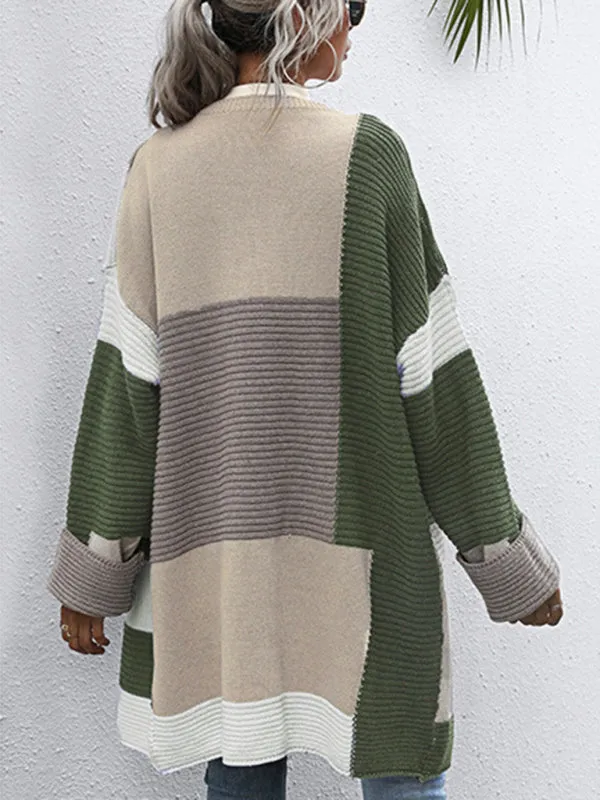 Camryn Lazy Style Thickened Autumn And Winter Long Knitted Cardigan Sweater Coat Women