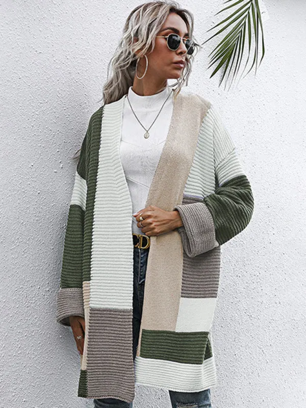 Camryn Lazy Style Thickened Autumn And Winter Long Knitted Cardigan Sweater Coat Women
