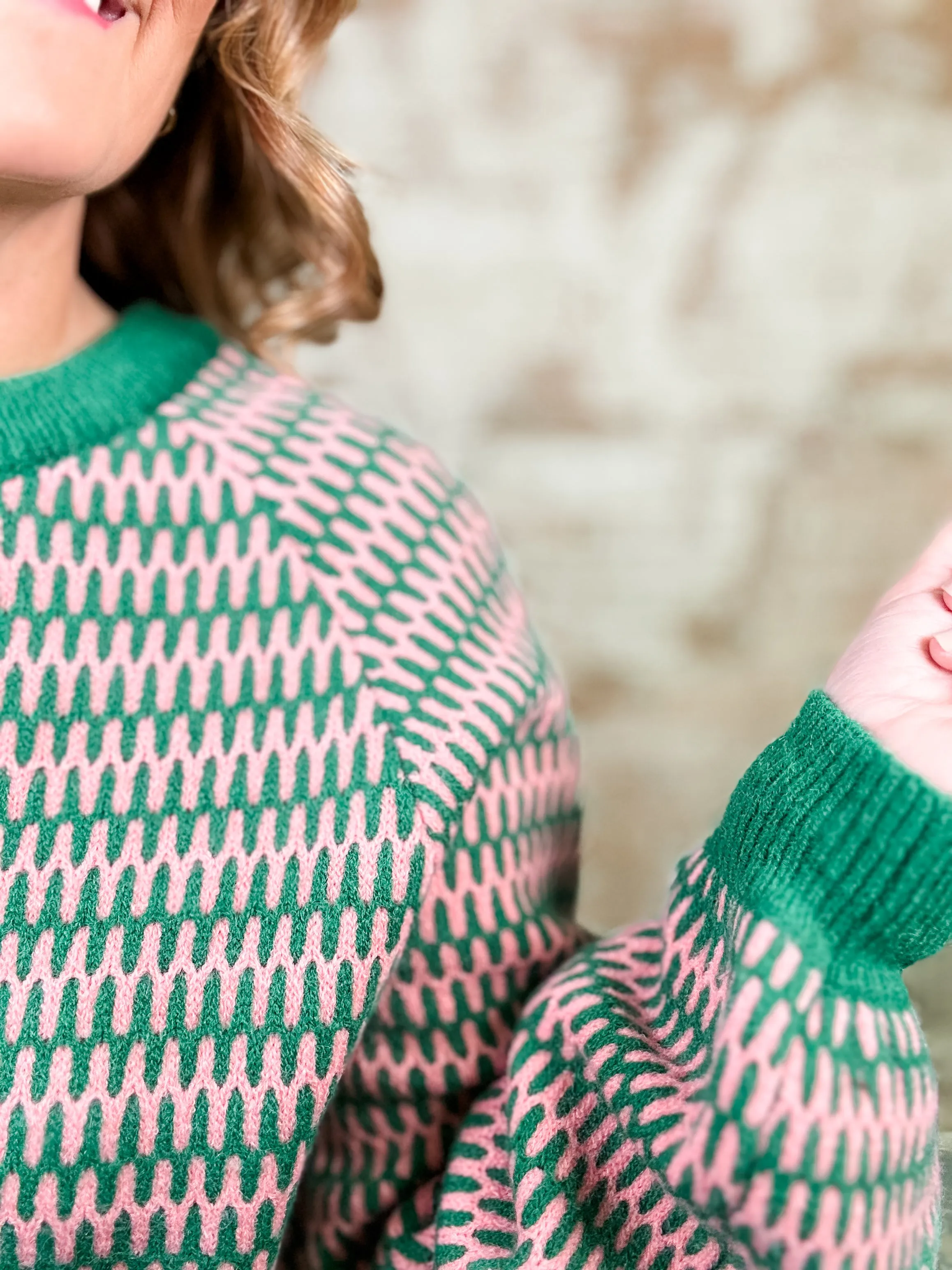 Caramie Geo Stripe Sweater
