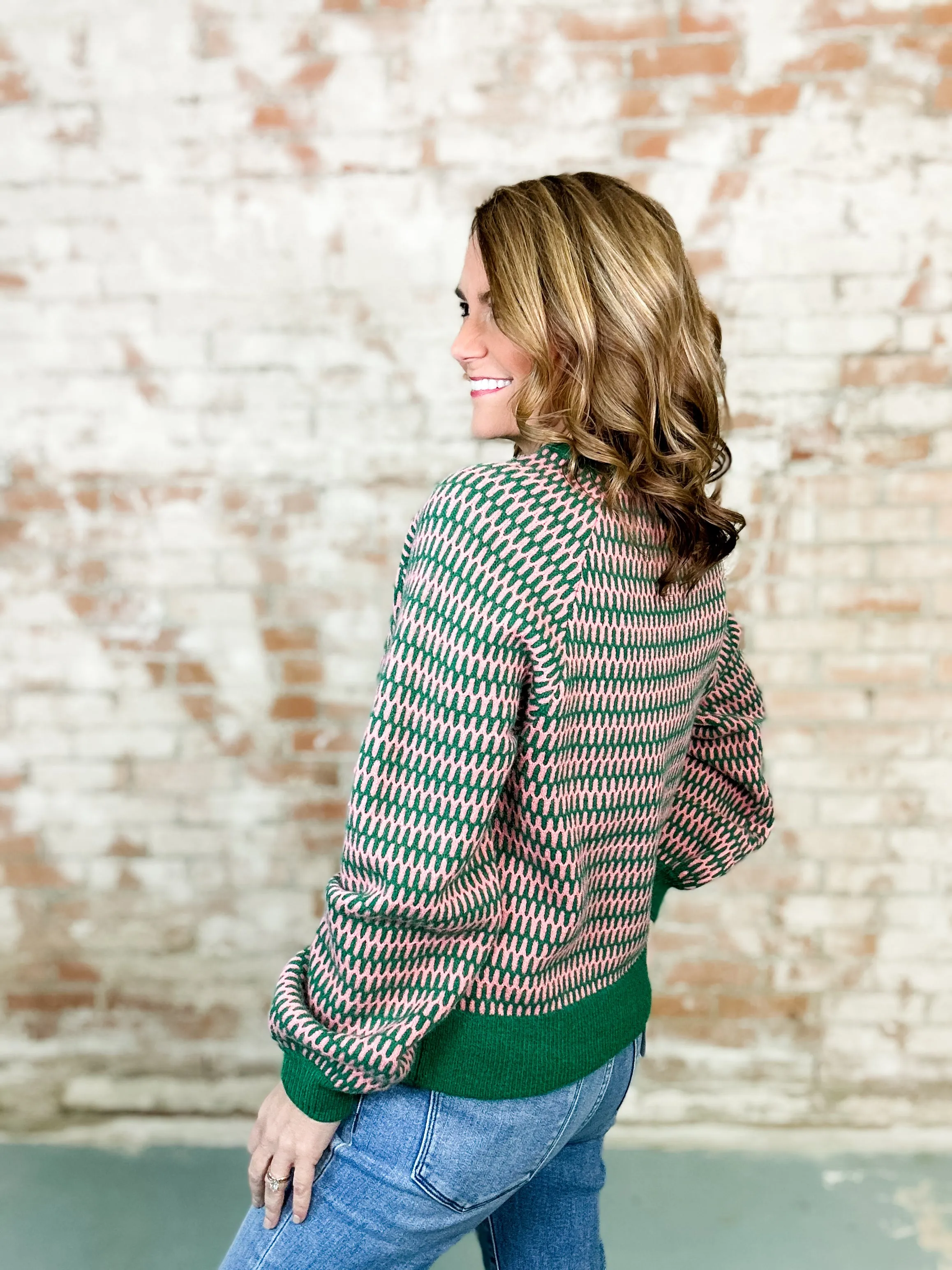 Caramie Geo Stripe Sweater