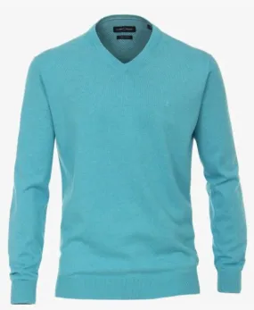 Casa Moda - V Neck Jumper - 396 Turquoise