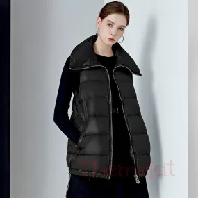Casual Pure Colour Thick Down Vest
