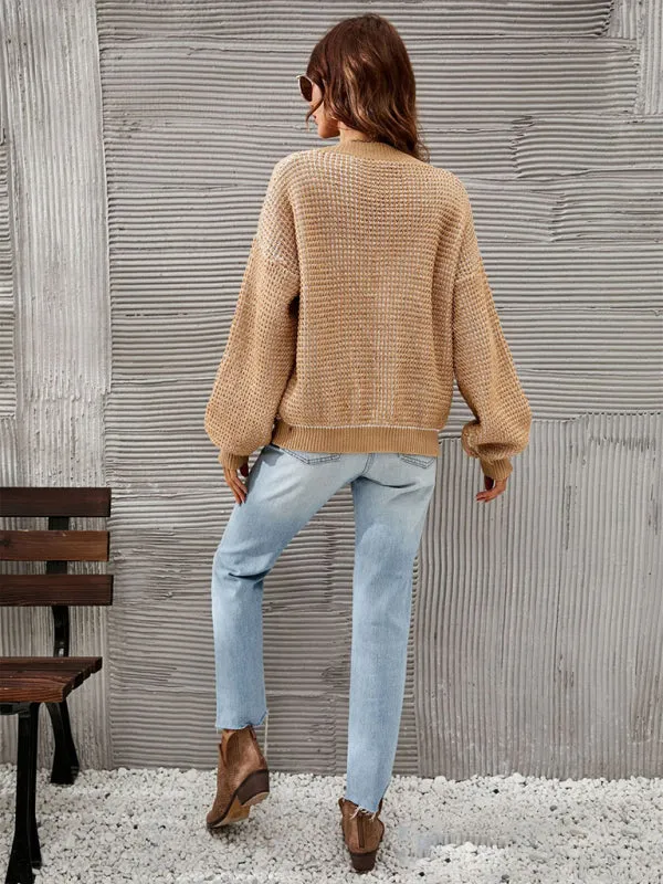 Chasity Knitwear Button Sweater Cropped Cardigan Amazon New Arrivals Sweater Jacket
