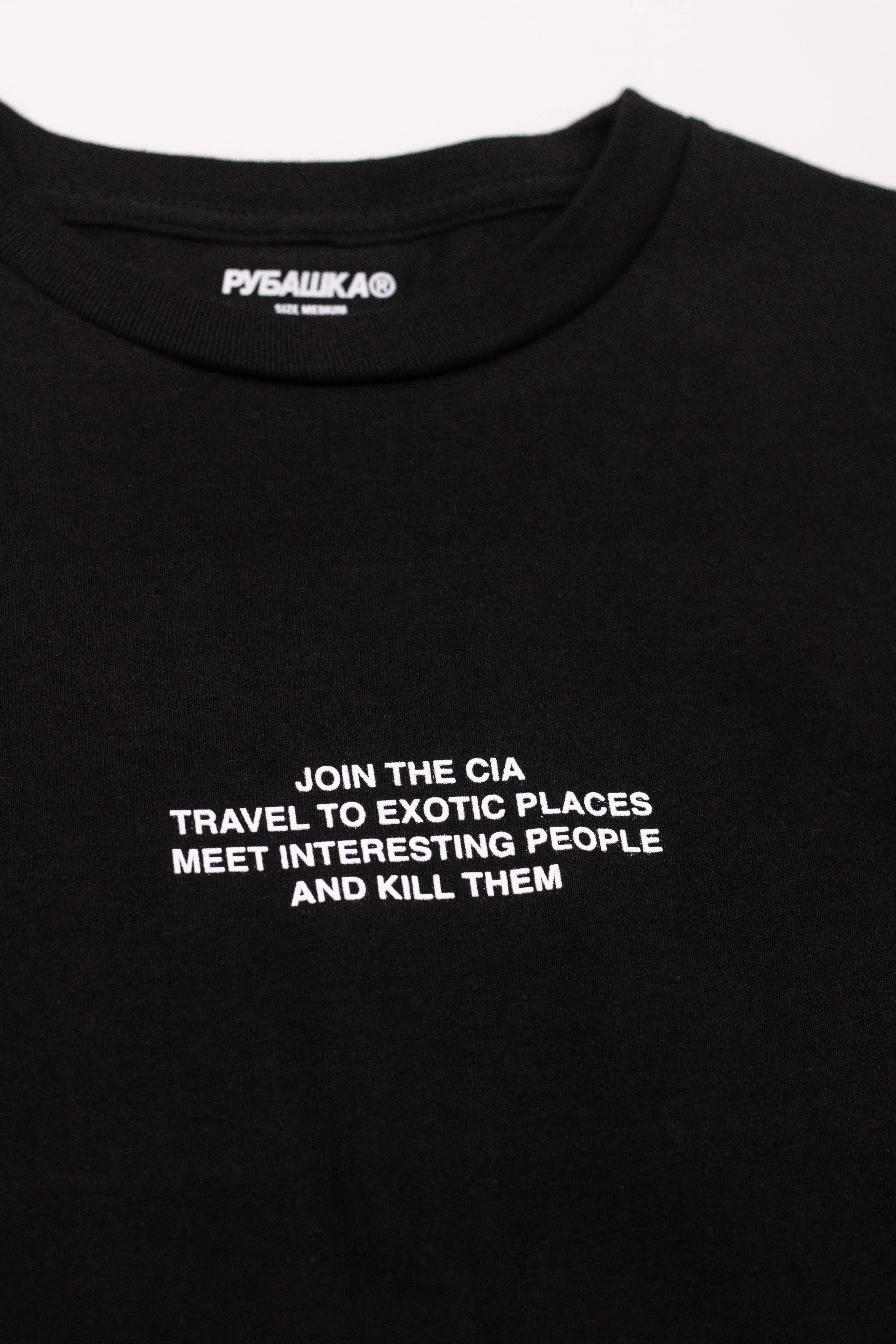 CIA VACATION T-SHIRT BLACK