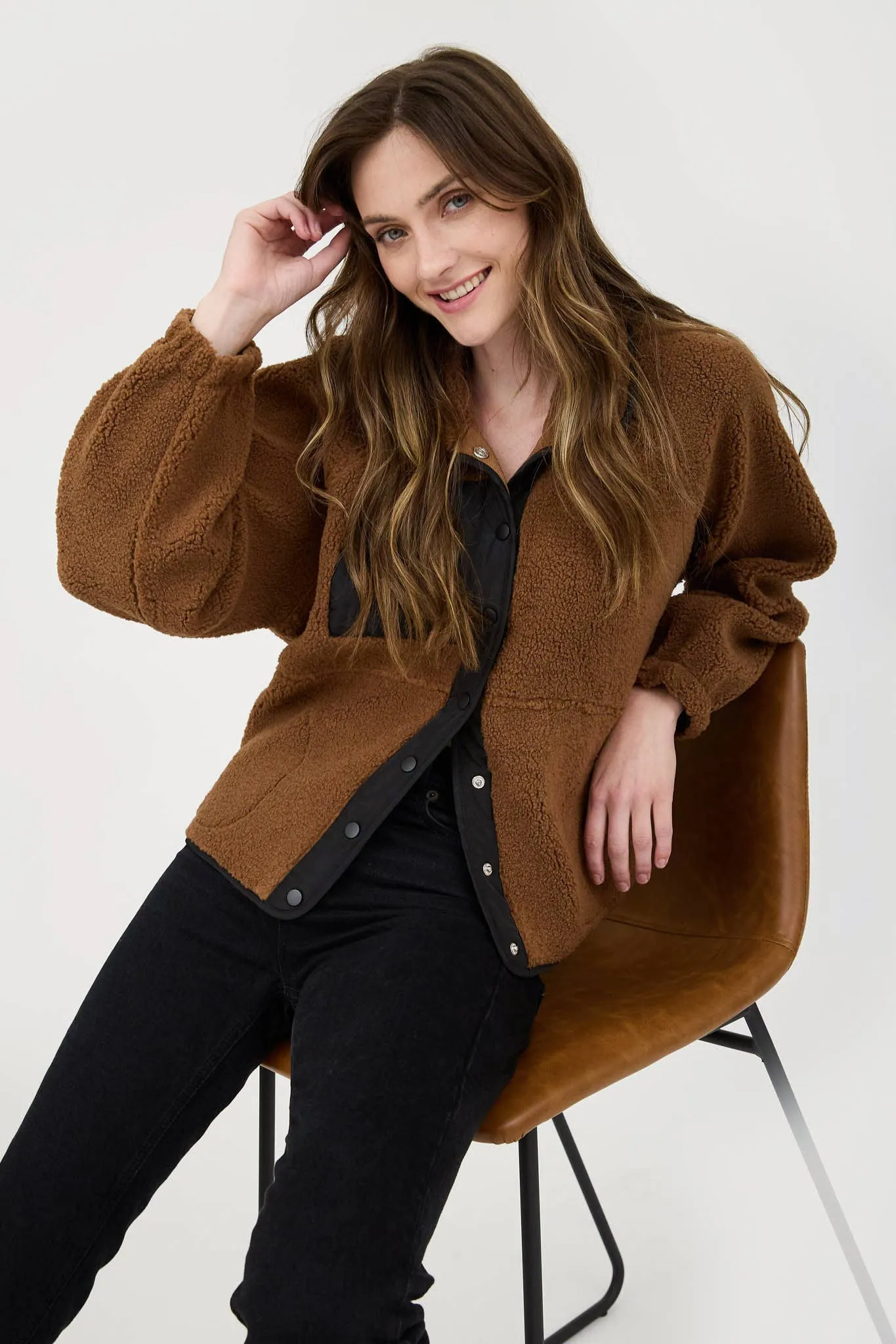 COLORBLOCK FLEECE JACKET