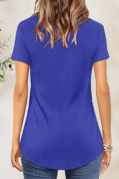 Crisscross Short Sleeve T-Shirt