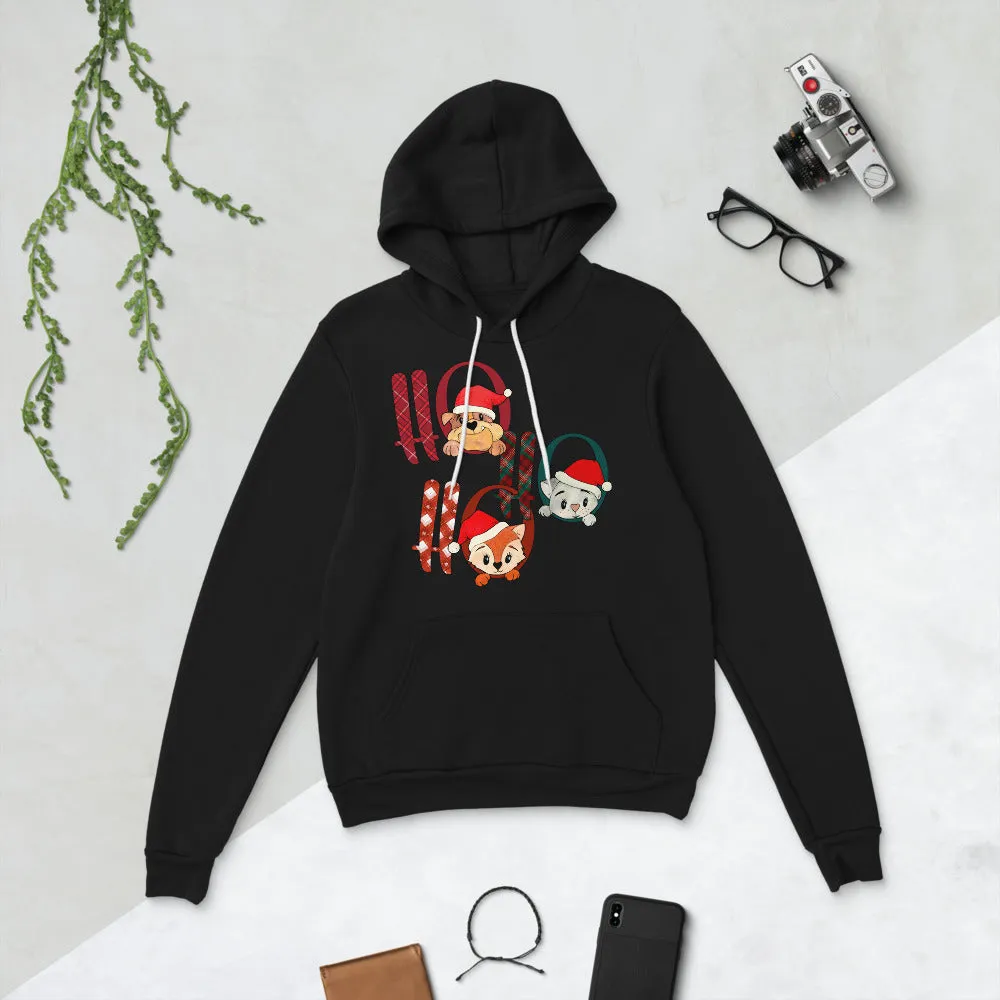 Cute Animal Ho Ho Ho Pullover Unisex hoodie