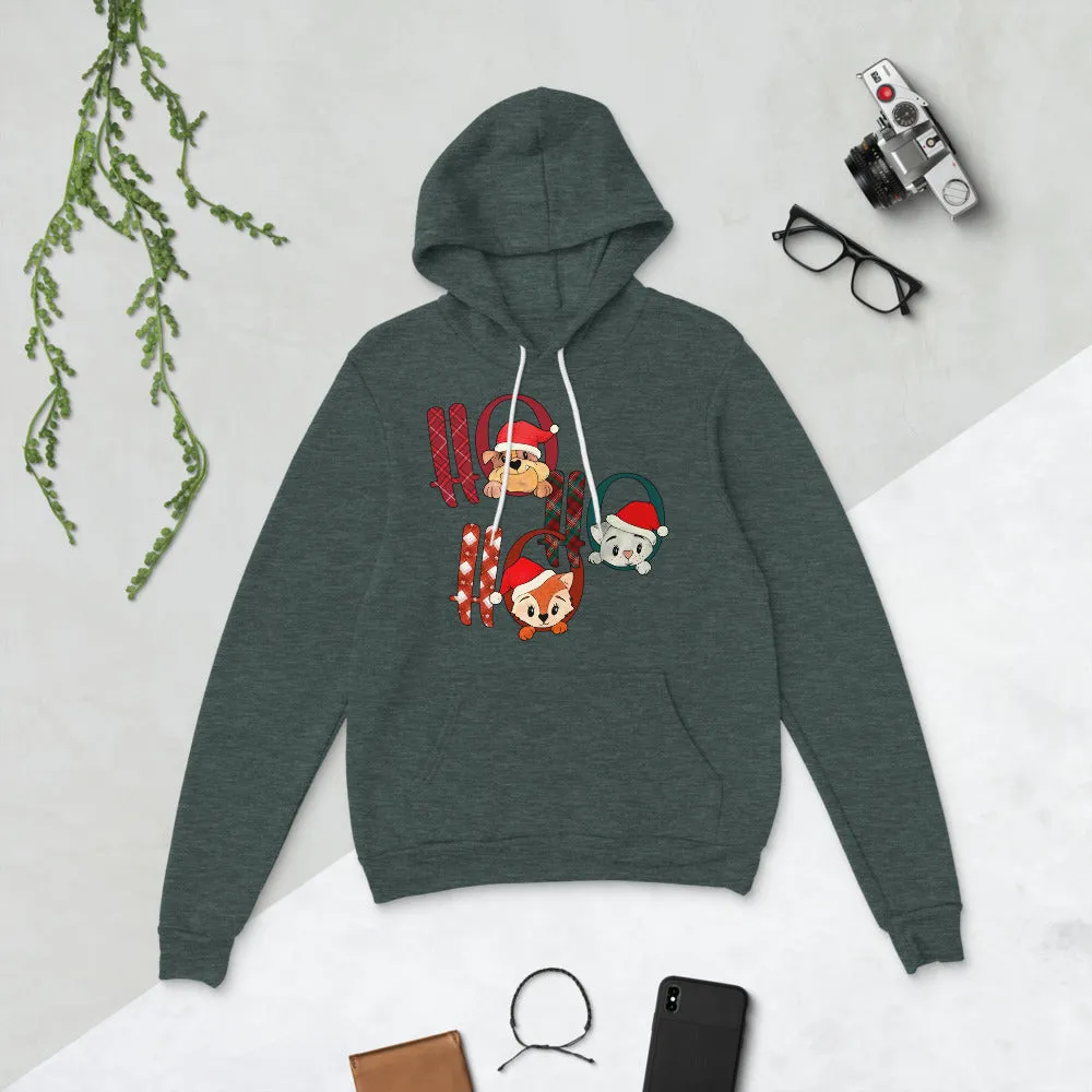 Cute Animal Ho Ho Ho Pullover Unisex hoodie