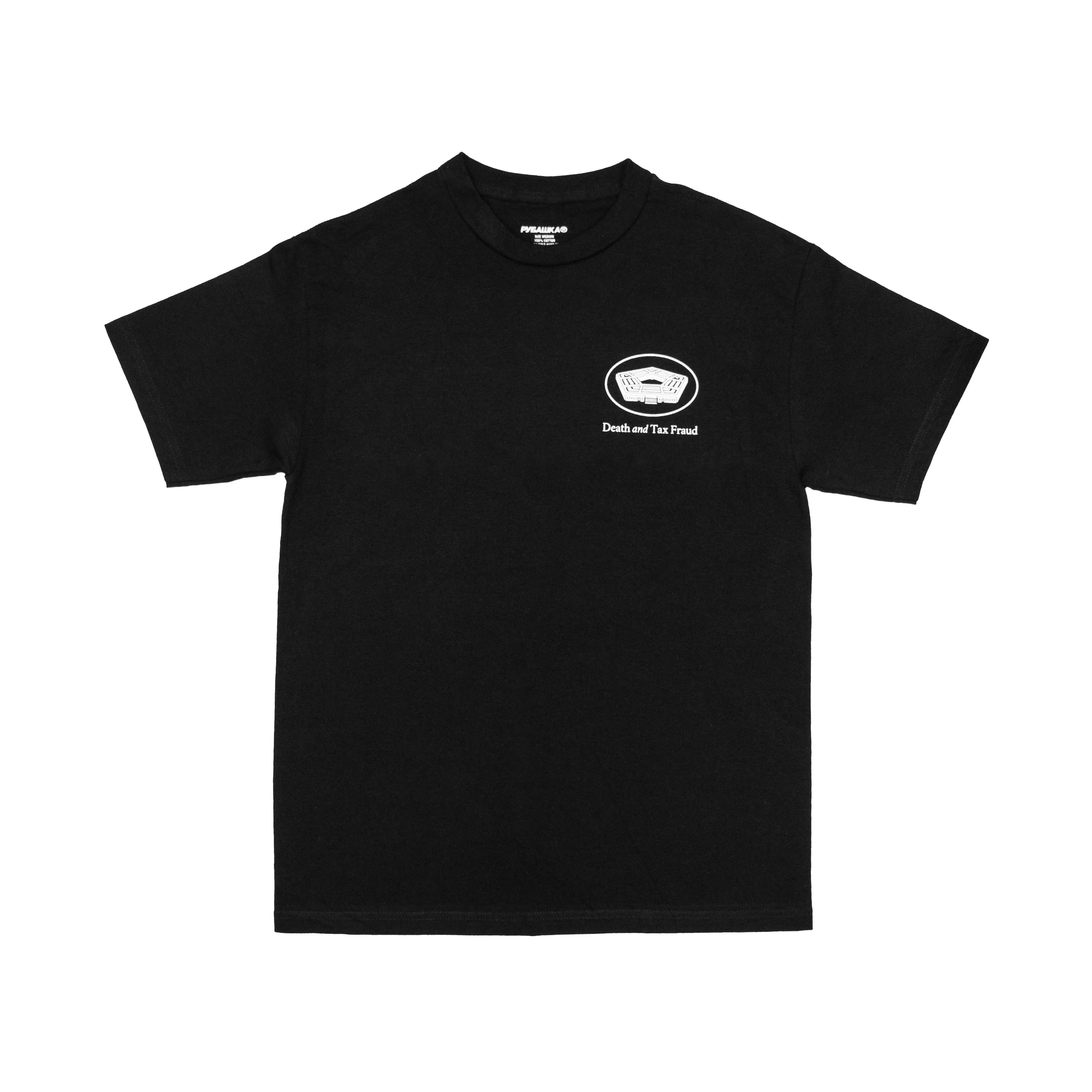 DEATH AND TAX FRAUD T-SHIRT BLACK