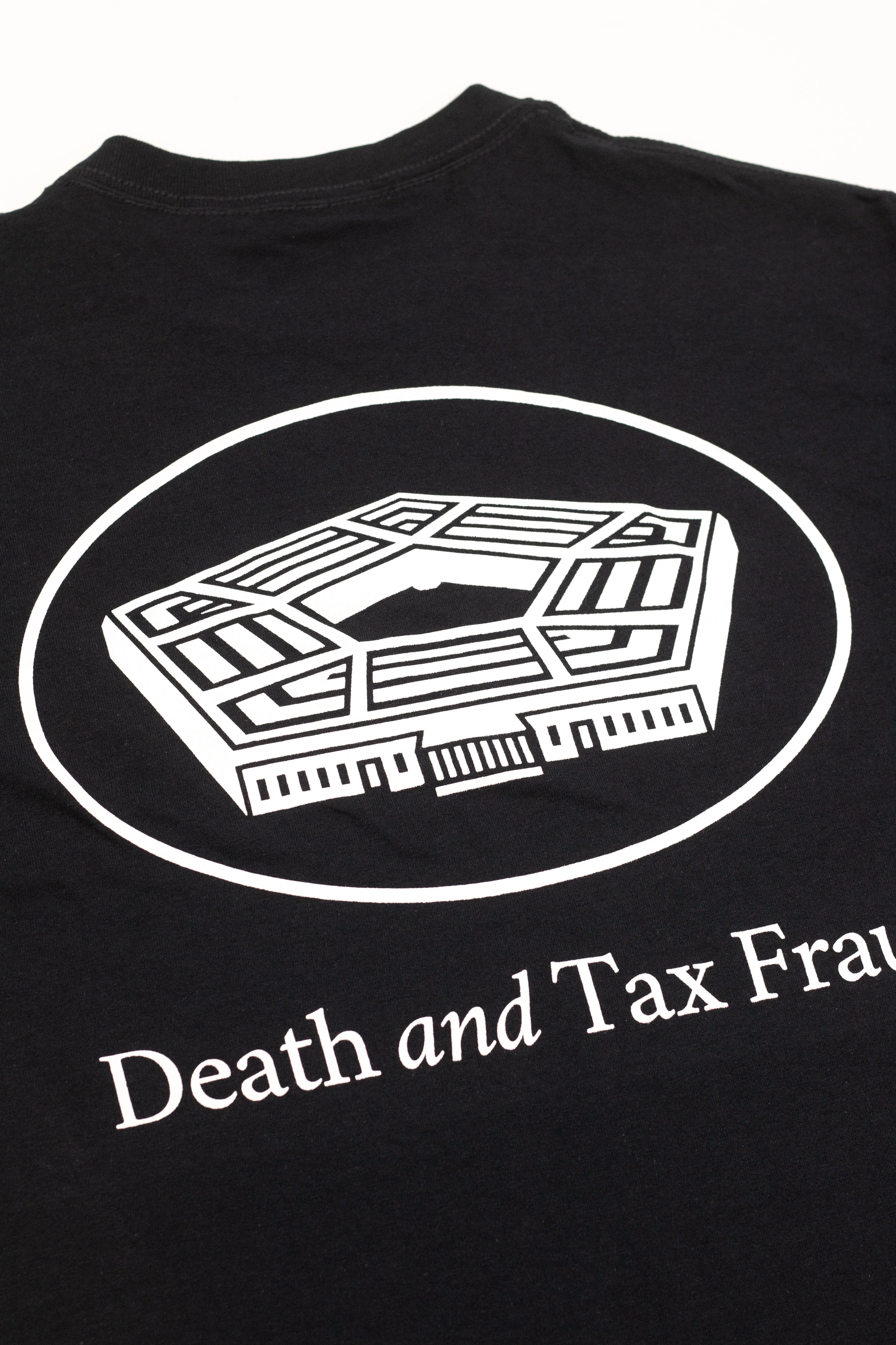 DEATH AND TAX FRAUD T-SHIRT BLACK
