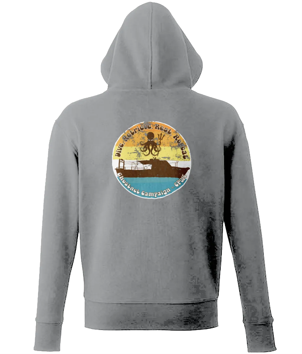 Dive Repeat Rest Repeat Unisex Zip Hoodie