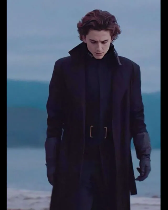 Dune Timothée Chalamet Black Coat