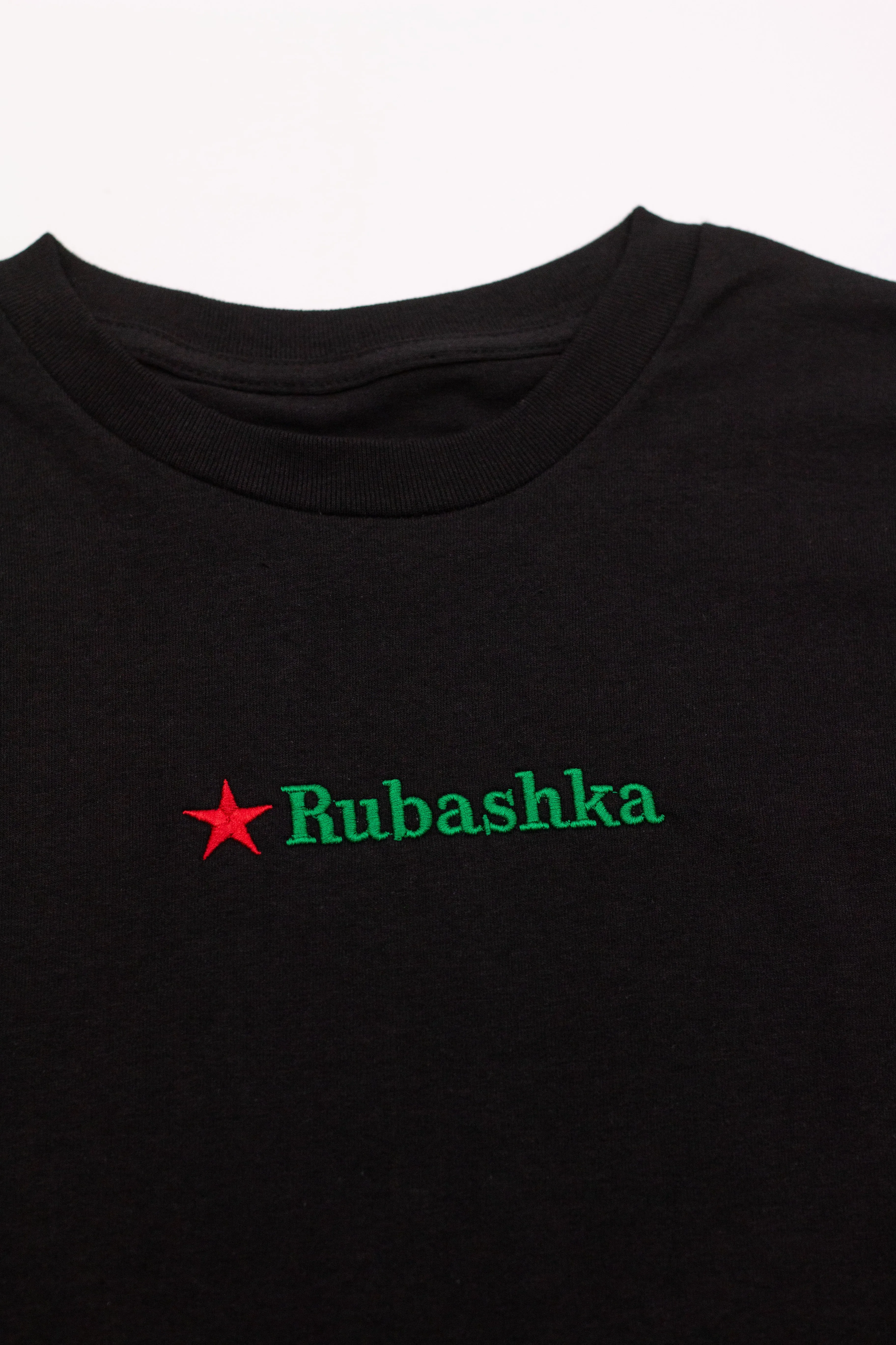 EMBROIDERED BREW T-SHIRT BLACK