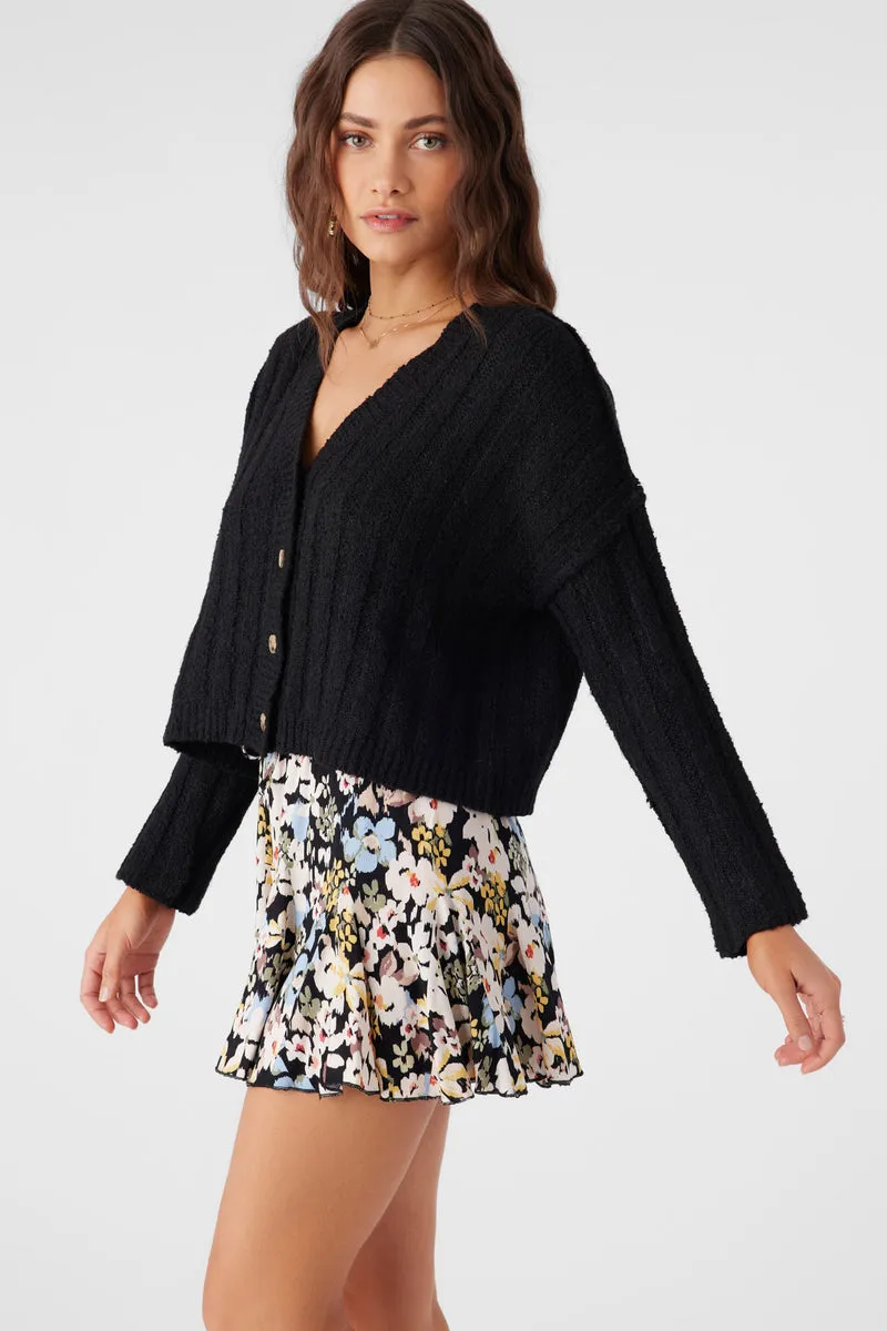 Ferris Black Button Caridgan