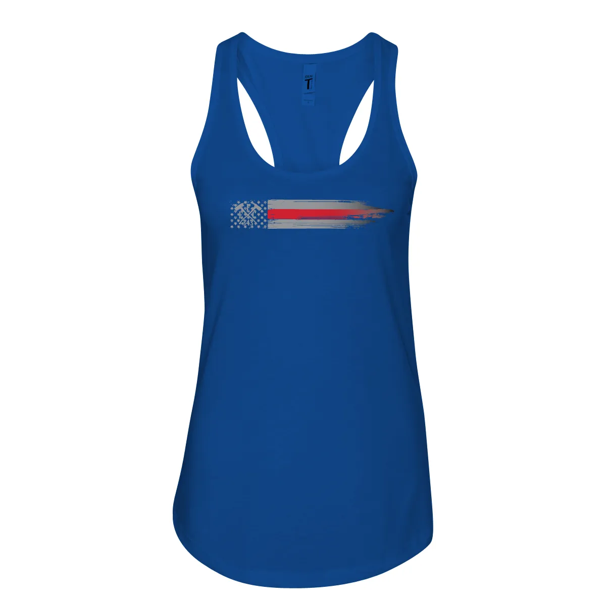 FFC 343 Thin Red Line Stars & Stripes Women's Racerback Tank