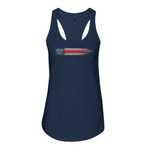 FFC 343 Thin Red Line Stars & Stripes Women's Racerback Tank