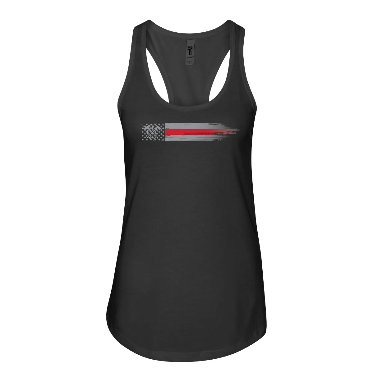 FFC 343 Thin Red Line Stars & Stripes Women's Racerback Tank